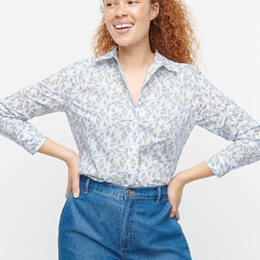 NWT J Crew x Liberty Classic Shirt in Ros Floral